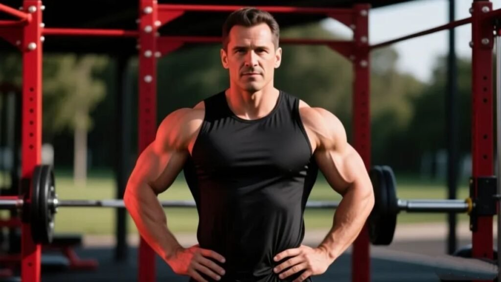 Homem com energia e vitalidade após ciclo completo de Testofen